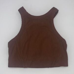 Lululemon Ribbed Nulu High-Neck Yoga Bra Java 4